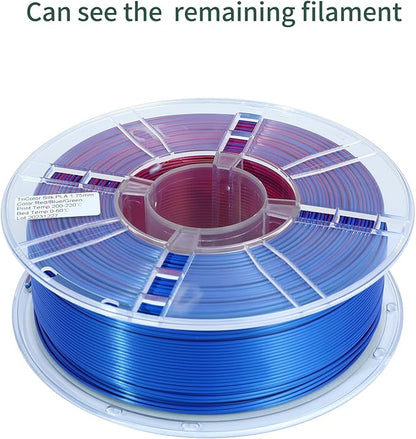 PLA 3D Printer Filament, Triple Color Silk PLA Filament, Dimensional Accuracy - Image 7