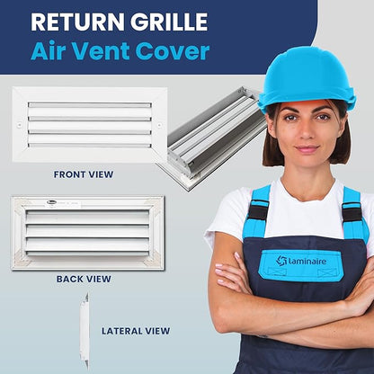 10x4 Inch Air Return Vent Cover Decorative – Premium Aluminum AC Vent Cover - Image 2