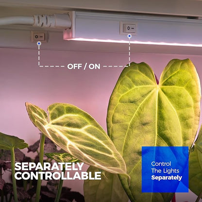 Barrina Grow Light for Indoor Plants, Full Spectrum Sunlight, 1ft Grow Lamp - Image 4