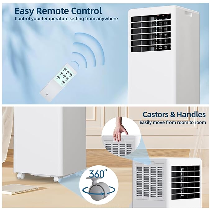 GarveeLife 8, 000 BTU Portable Air Conditioner – 3-in-1 AC Unit - Image 8
