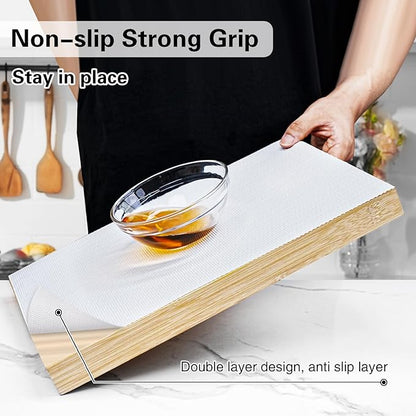 Drawer and Shelf Liner for Kitchen Cabinet, Non-Adhesive Cabinet Liner 18in x - Image 2