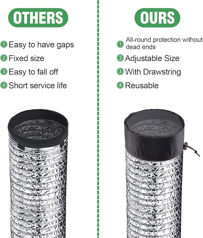2 Pcs Grow Tents Vent Cover - Image 5