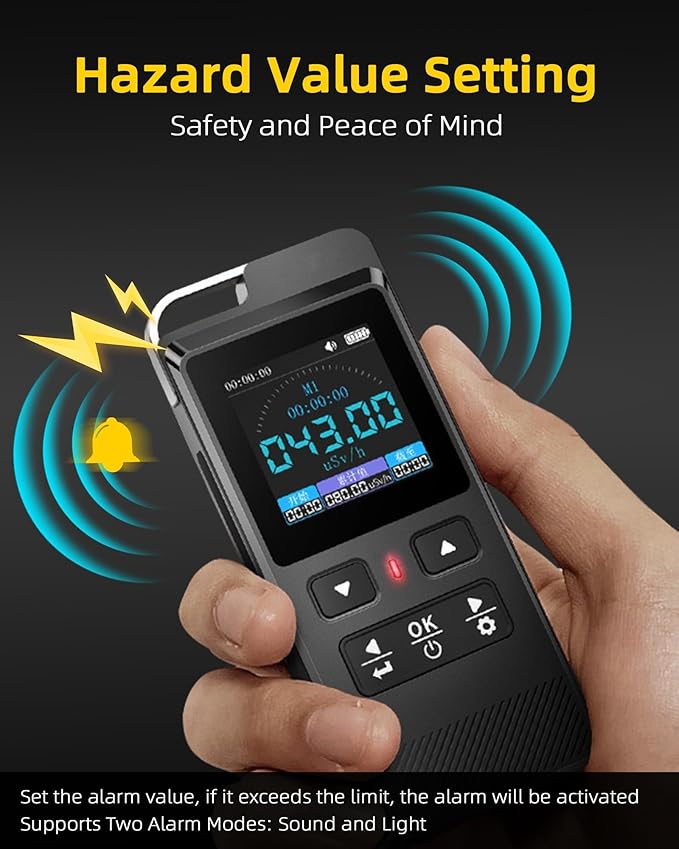 Geiger Counter Nuclear Radiation Detector Detect Beta Gamma X-Ray - Image 5