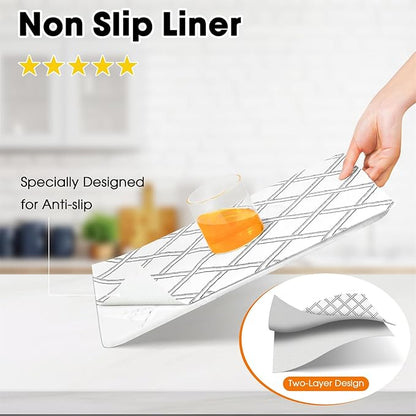 Drawer and Shelf Liner for Kitchen Cabinets Non-Adhesive Cabinet Liners for - Image 2
