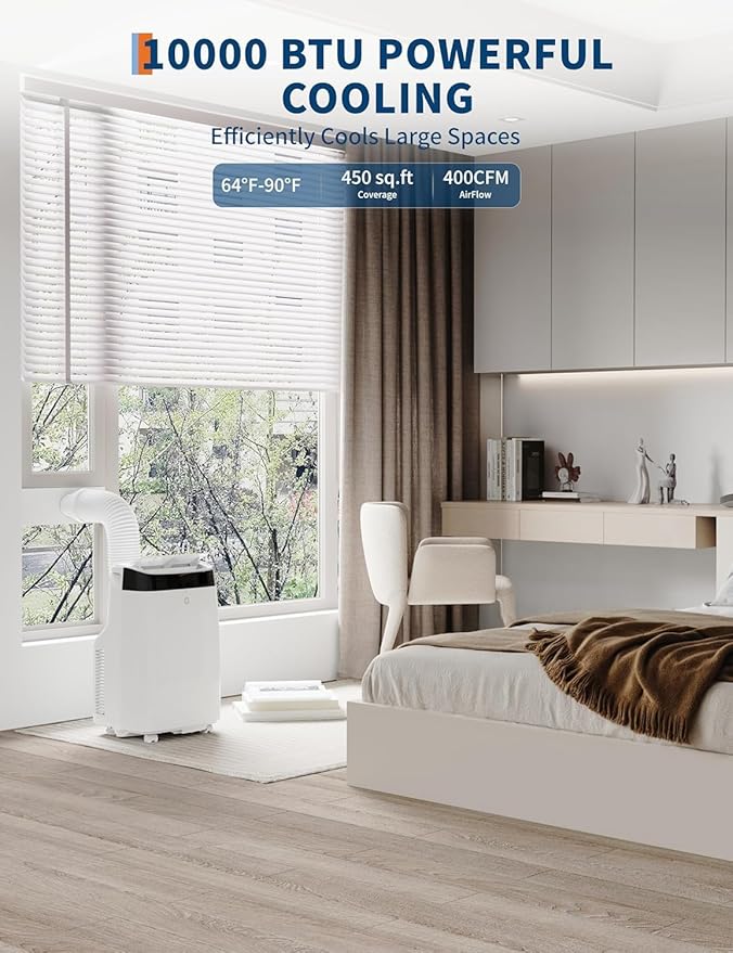 12, 000 BTU Portable Air Conditioner - 3 in-1 AC - Image 5