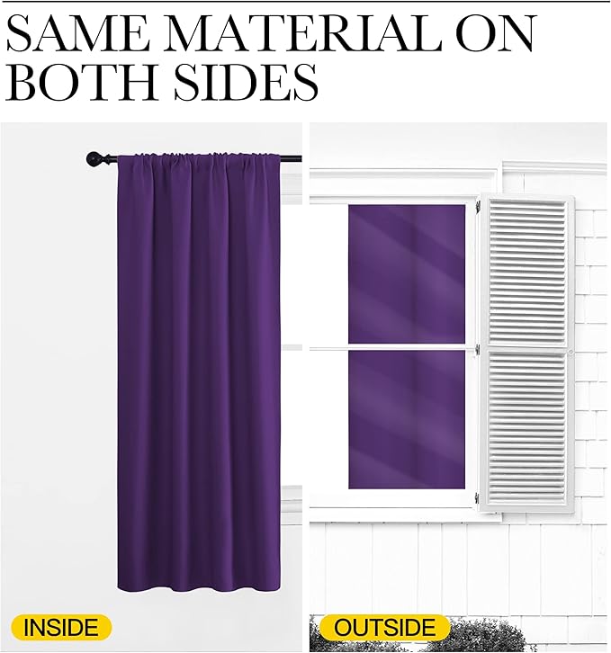 NICETOWN Blackout Curtains for Living Curtains, Triple Weave Home Decoration - Image 6