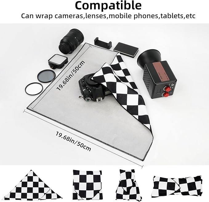 Camera Wrap, Anti-Scratch Lens Protective Wrap pouche, Magic Self-Adhesive Cloth - Image 5
