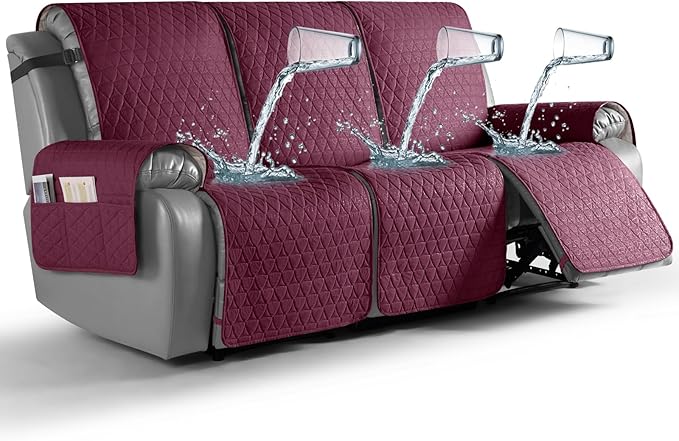 TAOCOCO 100% Waterproof Recliner Cover, Non-Slip Washable Reclining Couch Cover by TAOCOCO
