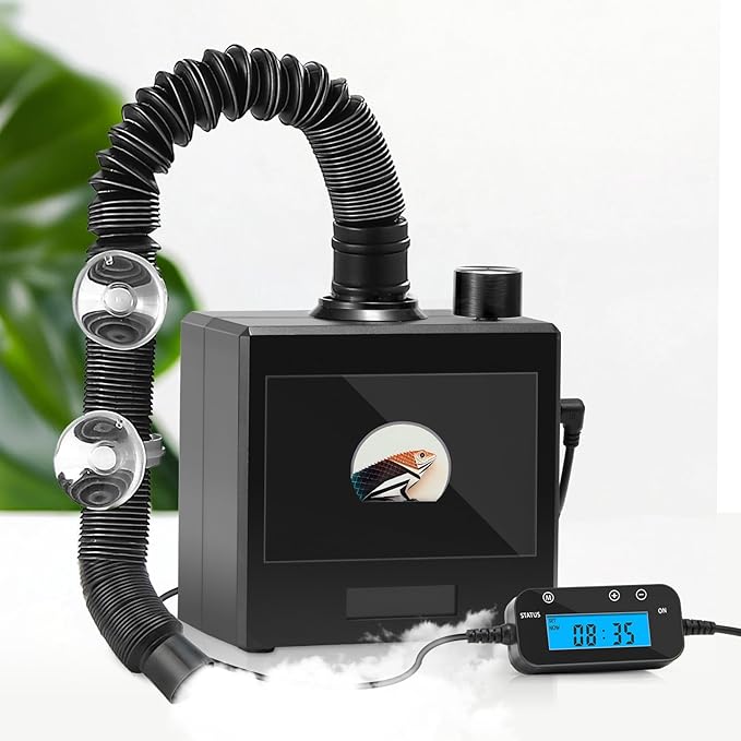 Reptile Fogger Humidifier for Glass Terrariums, Auto-Refill Misting System by DAOTAILI