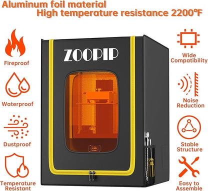 3D Printer Enclosure, Fireproof Resin 3D Printer Enclosure, Dustproof Vented - Image 2