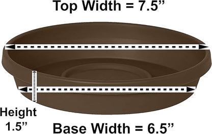 Bloem Terra Resin Saucer Tray: 6.5" Bottom Width - Image 2
