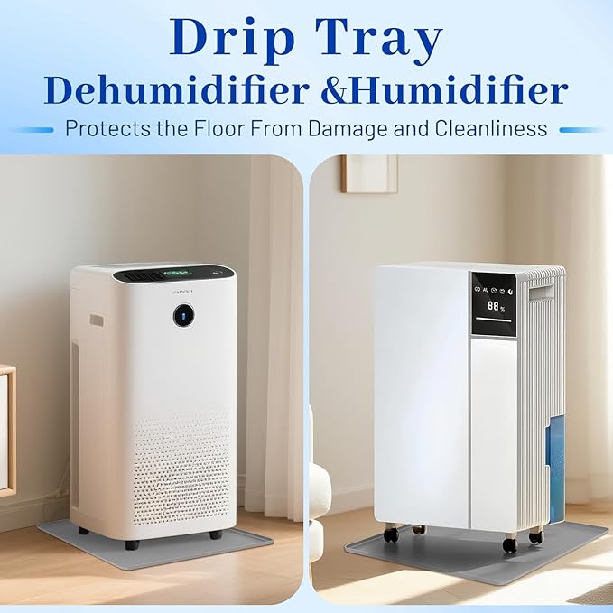 Dehumidifier Drip Mat, 23.6'' x 19.7'' x 0.78'' Humidifier Silicone Drip Mat - Image 5