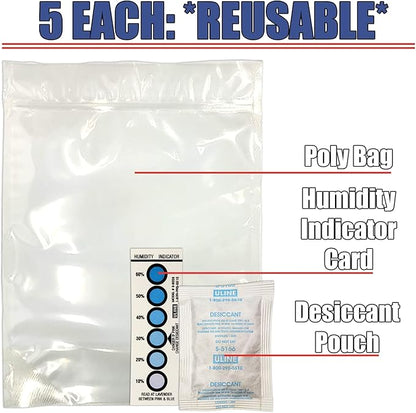3D Printer Filament Storage Kit Includes: 5 Resealable Nylon/LDPE Gusseted - Image 2