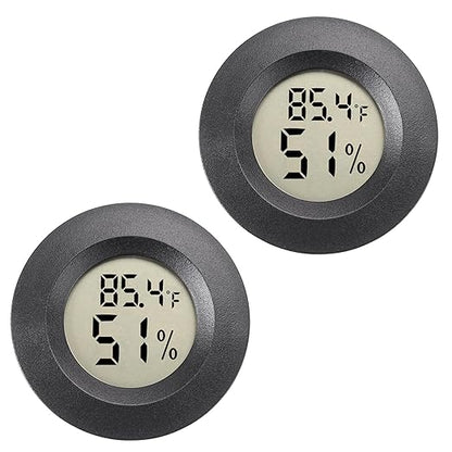 Mini Hygrometer Digital Thermometer Humidity Meter 2 Pack Hygrometer by WEIMELTOY