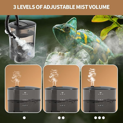 WACOOL Reptile Fogger Mister 4L No-Leak Top-Fill Water Humidifier - Image 8