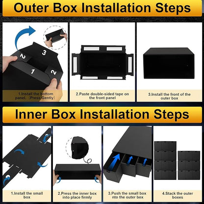 Trading Card Storage Box, Includes 21-600 CT Boxes & Card Dividers, + Trading - Image 6