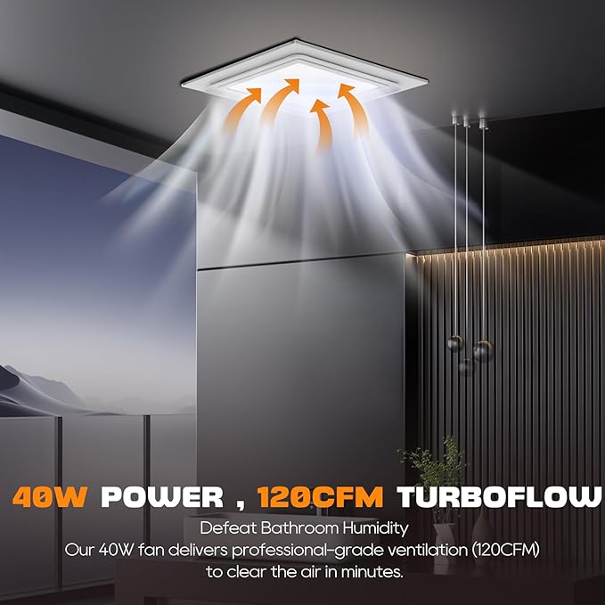 Upgrade 12" Ultra Quiet Bathroom Exhaust Fan - Image 2