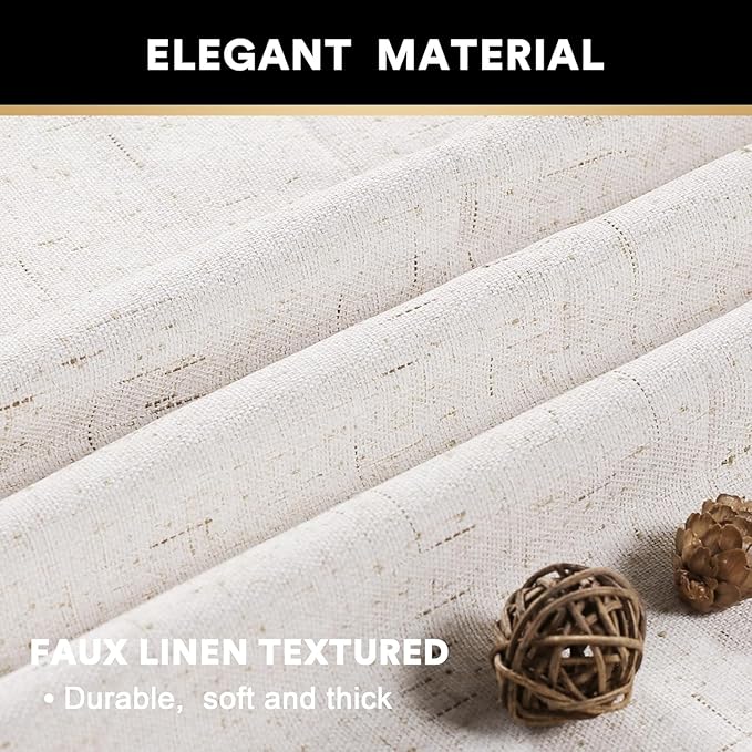 PrinceDeco 100% Blackout Curtains 120 Inches Long - Image 4