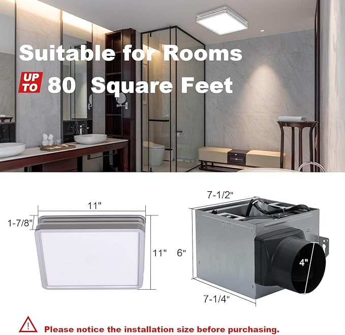Akicon Bathroom Exhaust Fan - Image 5
