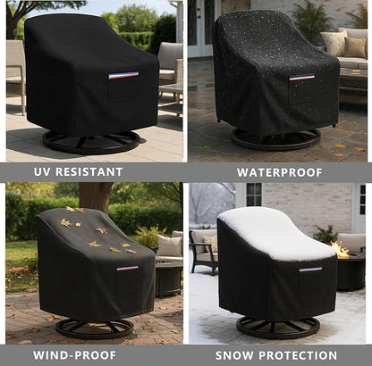Outdoor Patio Chair Covers Waterproof, 30W x 34D x 38.5H inches Weather - Image 6