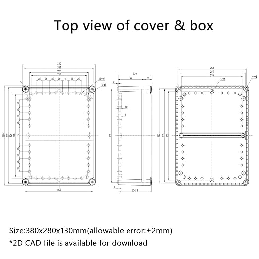 Junction Box，15"x 11"x 5.1" Outdoor Electrical Box - Image 8