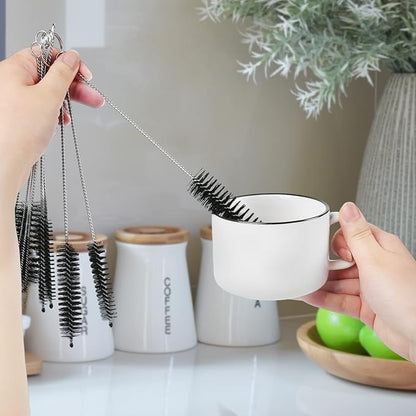 LOVEINUSA Straw Cleaner Brush, 10 Pieces 8.2 Inch Bottle Brush, Nylon Tube - Image 8