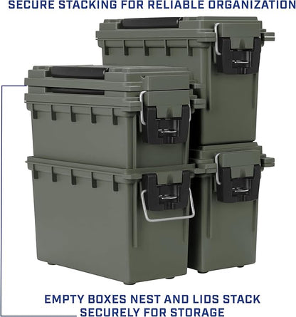 Sheffield 12791 2-Pack Ammo Storage Box, Stackable .30 Cal Field Boxes - Image 6