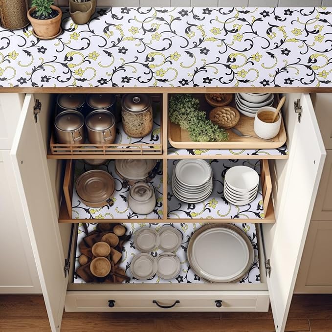 12" W x 120" L Floral Drawer and Shelf Liner - Image 8