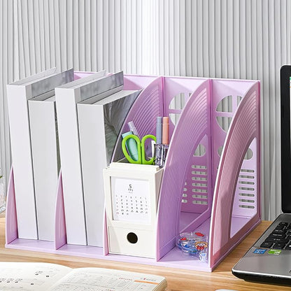 Marte Vanci Magazine File Holder Vertical PP Folder Book Desktop Organizer - Image 6