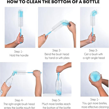 ALINK 17 inch Extra Long Bottle Cleaning Brush Cleaner - Image 3