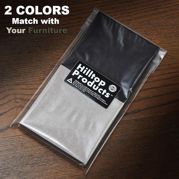 8 Pack - 2 Colors Self Adhesive Square Furniture Felt Pad Surface Protector - Image 2