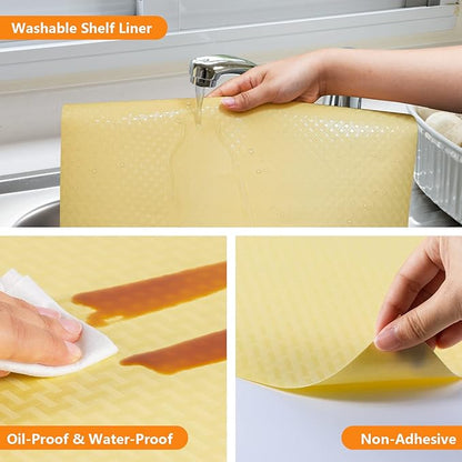 Shelf Liners for Kitchen Cabinets Refrigerator Liners Waterproof & Oil-Proof - Image 3