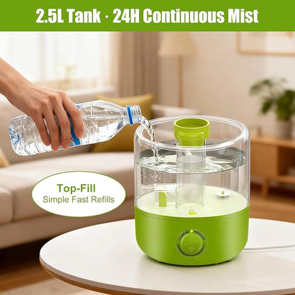 Terrarium Humidifier 2.5L – Top-Fill Ultrasonic Reptile Mister System, - Image 5