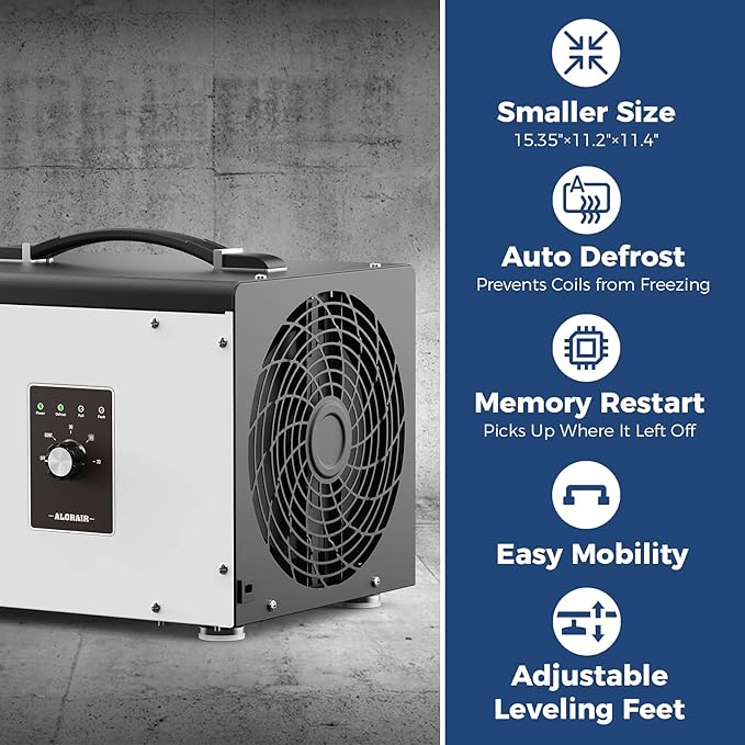 ALORAIR 70 PPD Crawl Space Dehumidifier, Crawlspace Dehumidifiers Commercial - Image 4