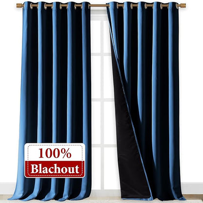 NICETOWN 100% Blackout Blinds, Laundry Room Decor Window Treatment Curtains - Image 2