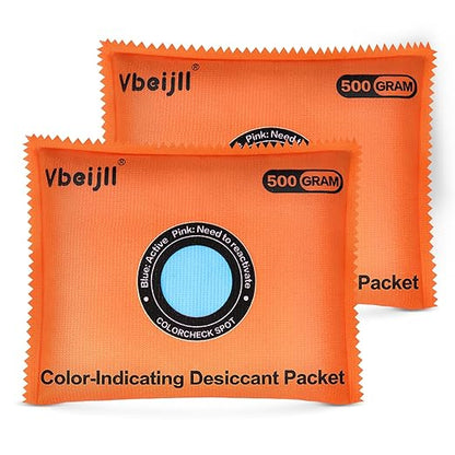 500 Gram Color-Indicating Desiccant Packs by Vbeijll