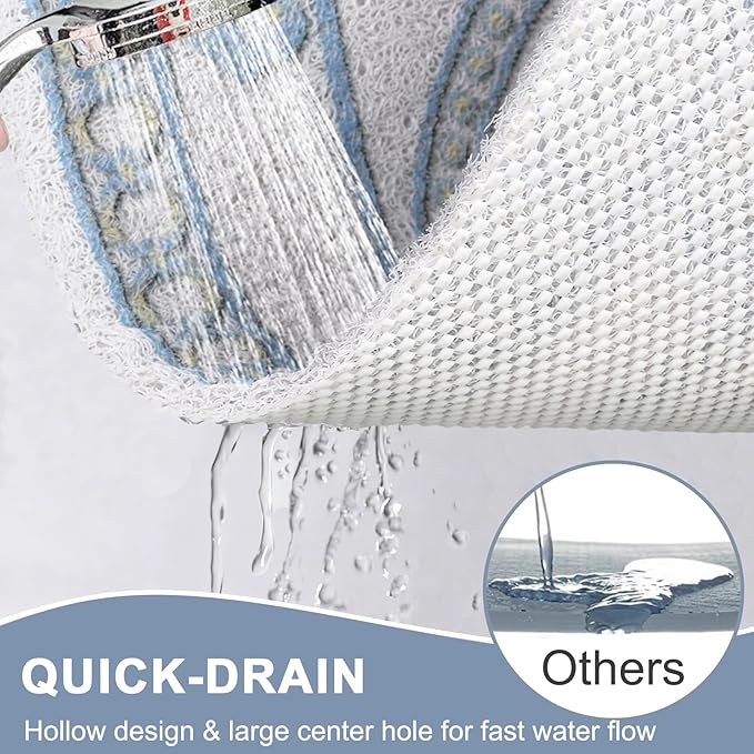 Square Shower Mat Non Slip: 32x32 Inch Extra Large Shower Mats - Image 6