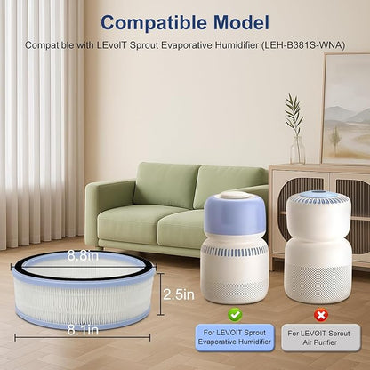 Sprout Evaporative Humidifier Replacement Filter Compatible - Image 2
