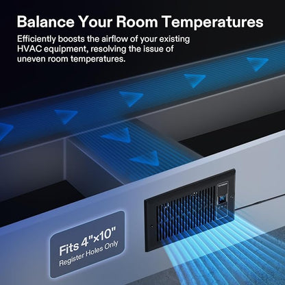 VIVOSUN Quiet Register Booster Fan, Smart Register Vent - Image 3