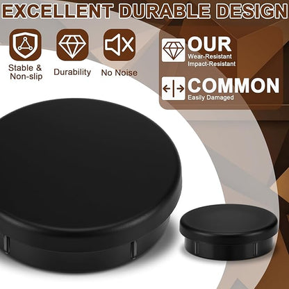 24 Pack 1-1/4" Wrought Iron Chair Leg Caps Heavy Duty Nylon Furniture Pads - Image 5