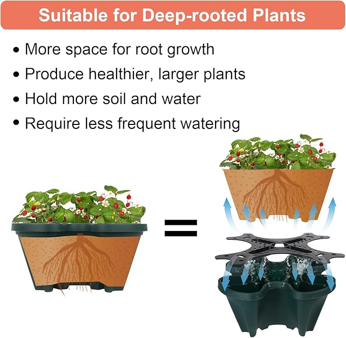 DUNCHATY Stackable Vertical Garden Planter - Image 4