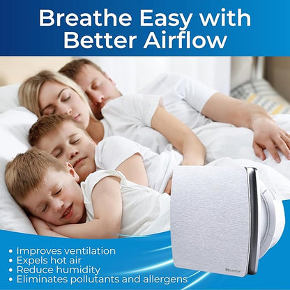 Venta 4 Inch Exhaust Fan – 1.5 Sones, Quiet Wall Mount Bathroom Exhaust Fan – - Image 3