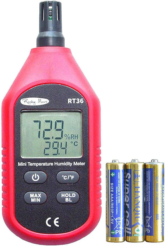 RT36 Temperature and Humidity Monitor Digital Hygrometer by RockyMars