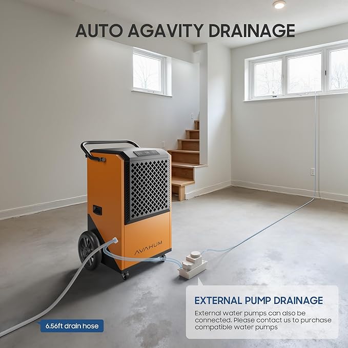 Commercial Dehumidifier for Basement, 320 Pint Commercial Grade Dehumidifiers - Image 5