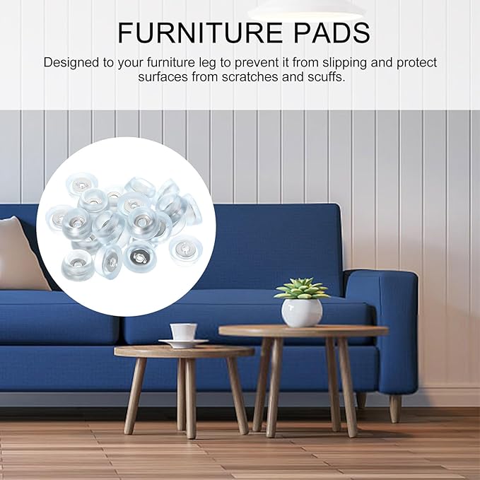 NOLITOY 50Pcs Silicone Furniture Foot Pads - Image 3