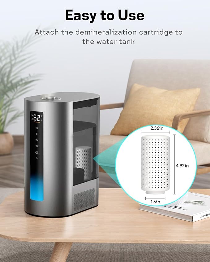 Leemone 4-Pack Humidifier Demineralization Cartridge Compatible - Image 7