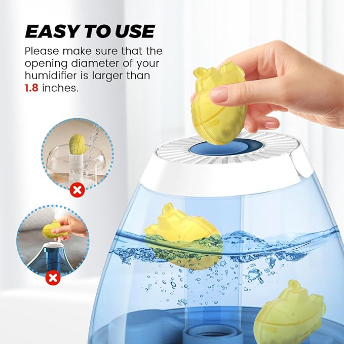 puxyblue   9-Pack Humidifier Tank Cleaner Yellow Small - Image 4