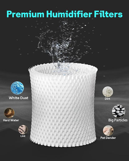 Leemone 2-Pack Bedside Humidifier Filter Replacement Compatible - Image 5