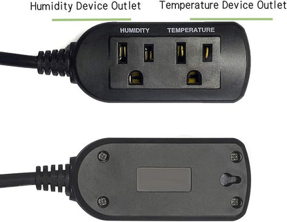Temperature and Humidity ControllerPlug-in Thermostat Humidistat Reptile - Image 9