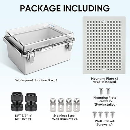 TICONN Outdoor Electrical Box Waterproof, Junction Box IP67 ABS Plastic - Image 5